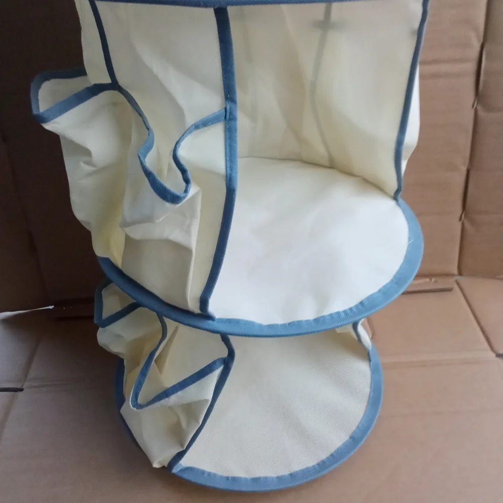 3-Tier Smart Carousel Organizer with Pockets and 360 Degree Swivel